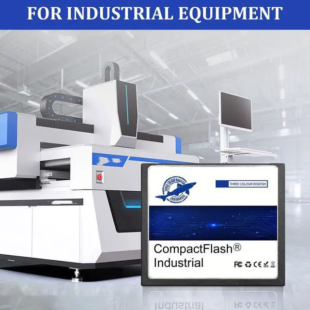 Alt view image 5 of 5 - Dogfish Compact Flash Memory Card 2GB 2 Pack High Performance Industrial CF Type I Card FAT16 for Industrial Equipment and Vintage Digital Cameras