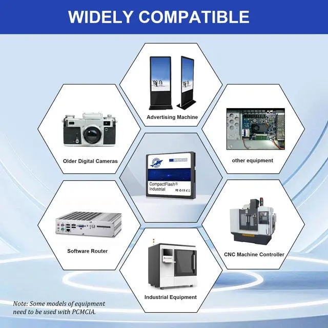 Alt view image 4 of 5 - Dogfish Compact Flash Memory Card 2GB 2 Pack High Performance Industrial CF Type I Card FAT16 for Industrial Equipment and Vintage Digital Cameras