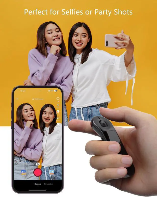 Alt view image 4 of 5 - ZOZVO Rechargeable Air Mouse for PC/iOS/Android with Touchpad Wireless PPT Presenter with Bluetooth 2.4G, Works with PowerPoint/Keynote/TikTok/Camera/Kindle App (Black)