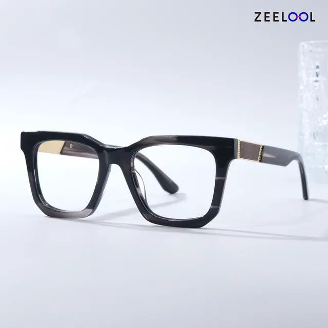 Alt view image 2 of 5 - Zeelool Trendy Square Blue Light Blocking Glasses for Men TV Phone Computer Gaming Glasses Nichole ZJGA245089-02 Black