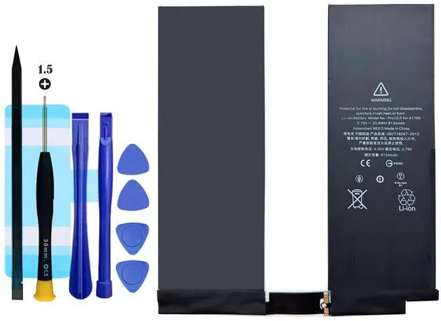 A1798 Replacement battery for iPad Pro 10.5 2017 Year A1701 A1709 A1852 A1793,Rechargeable 0 Cycle Battery Compatible with Apple iPad Pro 10.5 2017 Year A1701 A1709 A1852 A1793 With Repair Tool Kits