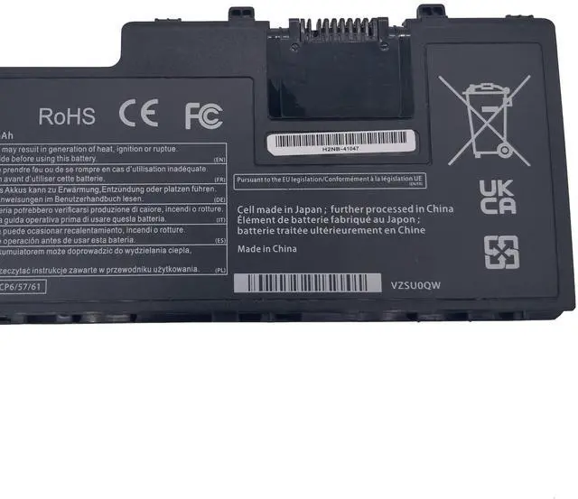 Alt view image 3 of 5 - FLYRLB CF-VZSU0QW Laptop Battery Compatible with ToughBook CF-20 MK1 Toughpad FZ-A2 CF-VZSU0QJS CF-VZSU0QK CF-VZSU0QR - 11.4V 30Wh