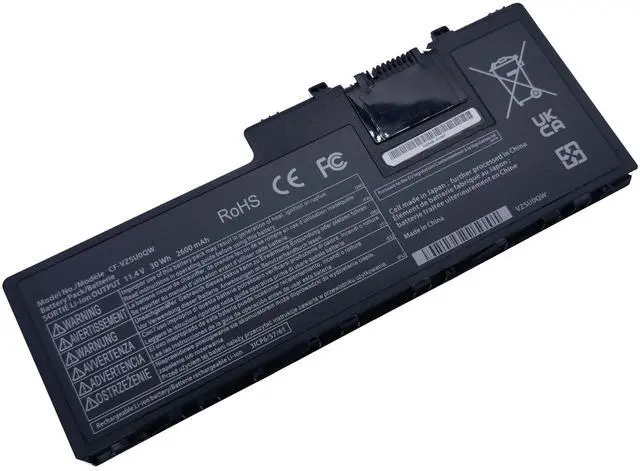 Alt view image 5 of 5 - FLYRLB CF-VZSU0QW Laptop Battery Compatible with ToughBook CF-20 MK1 Toughpad FZ-A2 CF-VZSU0QJS CF-VZSU0QK CF-VZSU0QR - 11.4V 30Wh