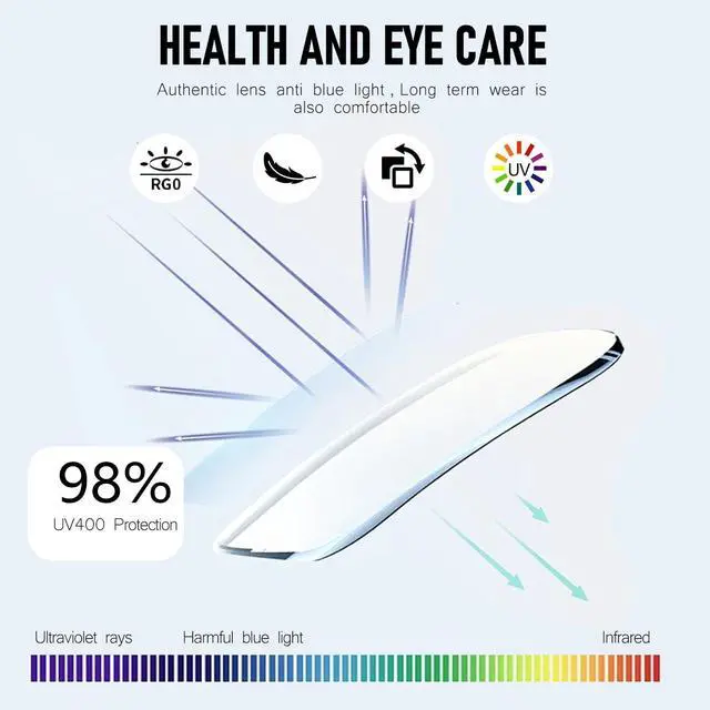 Alt view image 4 of 5 - Color Blind Glasses for Men, Color Vision Deficiency Correcting & Enhancing Glasses for Red Green Colour Blindness | Indoor/Outdoor Use, TR90 Frame