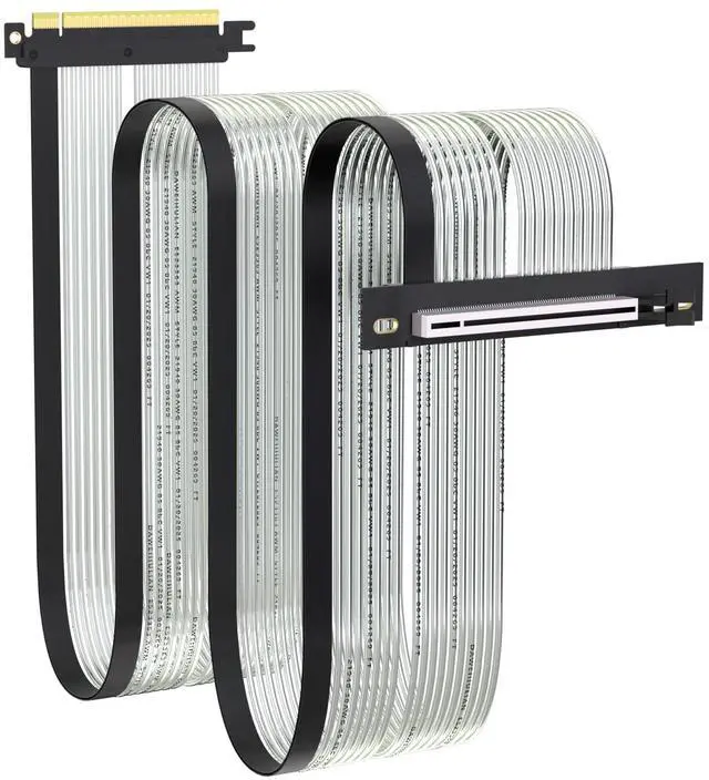 Main image of GLOTRENDS 800mm PCIe 5.0 X16 Riser Cable Right Angle for GPU Server, Support Cascading to Extend Length, Industrial-Grade Performance