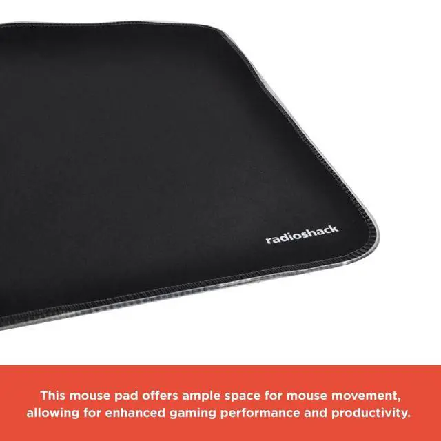 Alt view image 3 of 5 - RadioShack RGB Gaming Mouse Pad with RS Logo, Customizable Light Up Mouse Pad Offers Multiple Color Modes for Enhanced Gaming Setup, Black