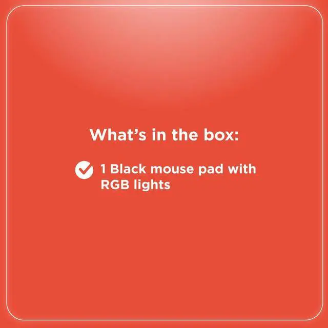 Alt view image 5 of 5 - RadioShack RGB Gaming Mouse Pad with RS Logo, Customizable Light Up Mouse Pad Offers Multiple Color Modes for Enhanced Gaming Setup, Black