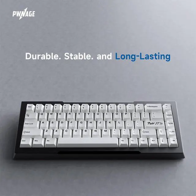 Alt view image 4 of 5 - Pwnage Ceramic Keycaps - 65 Percent, Full Set Elegant Key caps, Custom 70 Keys Cherry Profile for 65% Keys Cherry Gateron MX Hall Effect HE Mechanical Keyboards, White