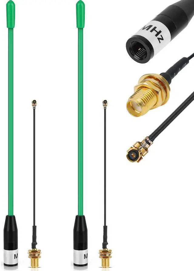 Main image of 2PCS Meshtastic LoRa Antenna 915MHz 10dBi Gain - Omni SMA Male Connector 17cm Long Range Soft Whip Antenna (Green)
