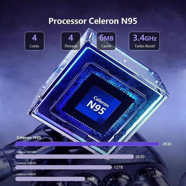 Alt view image 2 of 5 - Omnica 15.6 inch Gaming Laptop 2025, Laptop Computer with N95 Quad-Core up to 3.4GHz, 16GB DDR4 512GB SSD, Backlit Keyboard, Fingerprint Unlock, FHD 1920 * 1080, WiFi5, BT4.2, Win 11 Pro(Silver)