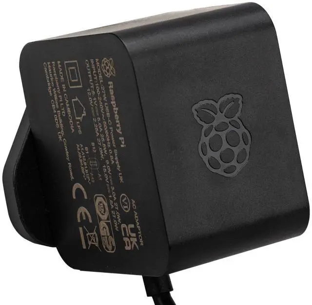 Main image of Raspberry Pi 27W USB-C Power Supply (Black)