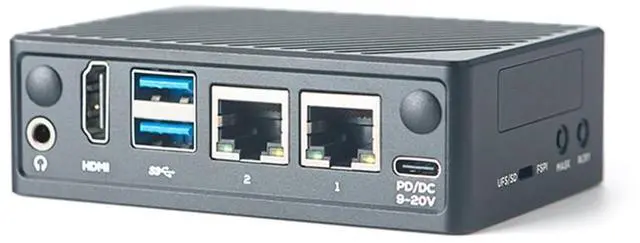 Alt view image 3 of 5 - FriendlyElec Nanopi M5 Portable Mini Router OpenWRT - LPDDR5 8GB/16GB RAM 6TOPS NPU, RK3576 SoC with Al Model, Dual Gbps Ethernet for IoT NAS Smart Gateway (with WiFi Module, 16GB, TF Card Kit)