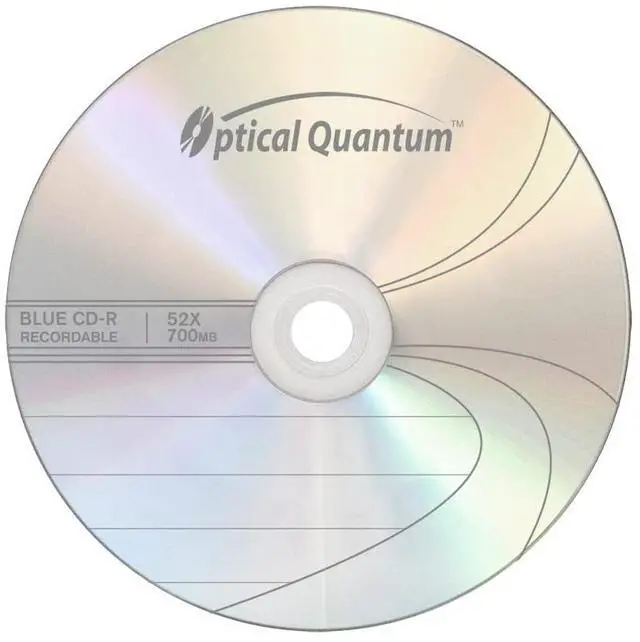 Alt view image 2 of 5 - Optical Quantum Blue AZO CD-R 700MB 52X Recordable Media Disc for Data and Music 100pk Spindle Frustration Free Box