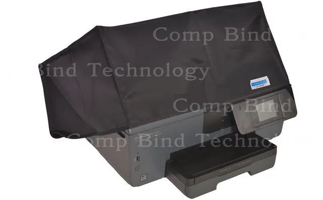 Alt view image 2 of 3 - Comp Bind Technology Dust Cover Compatible with HP OfficeJet Pro 8610 Printer, Black Nylon Anti-Static Cover Dimensions 19.7''W x 18.5''D x 12''H by Comp Bind Technology