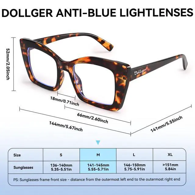 Alt view image 4 of 5 - Dpllger Retro Thick Blue Light Blocking Glasses, oversized Rectangle Glasses Frame for Women Men For Computer Phone