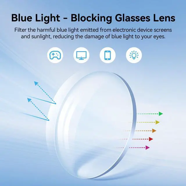 Alt view image 3 of 5 - Dpllger Retro Thick Blue Light Blocking Glasses, oversized Rectangle Glasses Frame for Women Men For Computer Phone