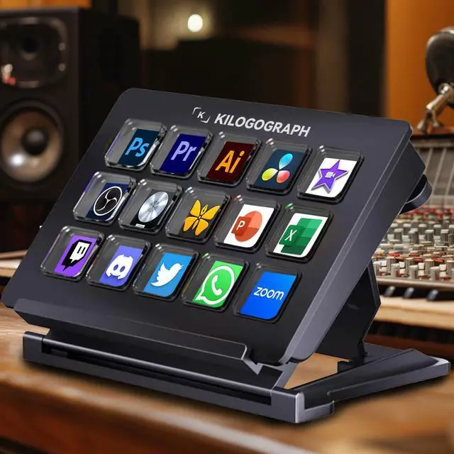 Main image of KILOGOGRAPH Stream Dock - Steamdeck for PC, Mirabox Streaming Controller for Content Creators Gamers, Programmable Macro Gaming Keyboard, Live Streaming Gaming Setup, OBS YouTube Photoshop Twitch