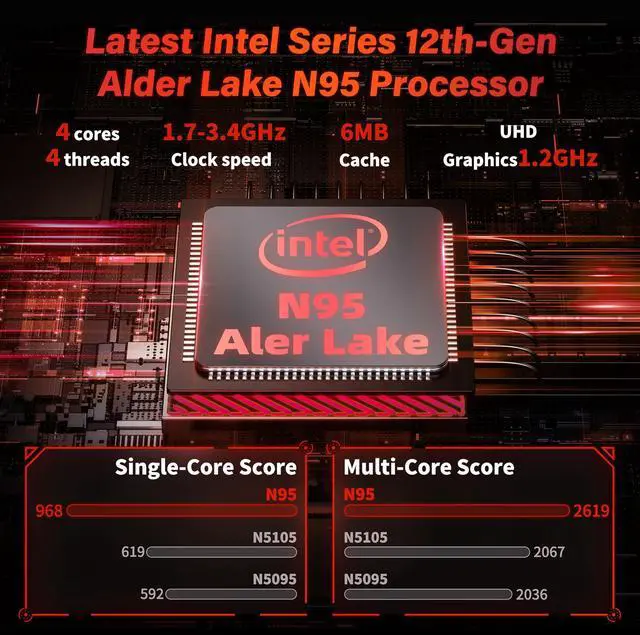 Alt view image 2 of 5 - Rumtuk Ultra-Slim 15.6'' FHD Gaming Laptop, in tel N95, Nvidia GTX 1060 4GB,16GB RAM 512GB SSD, Win 11 Pro  High-Performance Notebook with HDMI, Type-C, RJ45 Ethernet, Wi-Fi, Backlit KB,Fingerprint