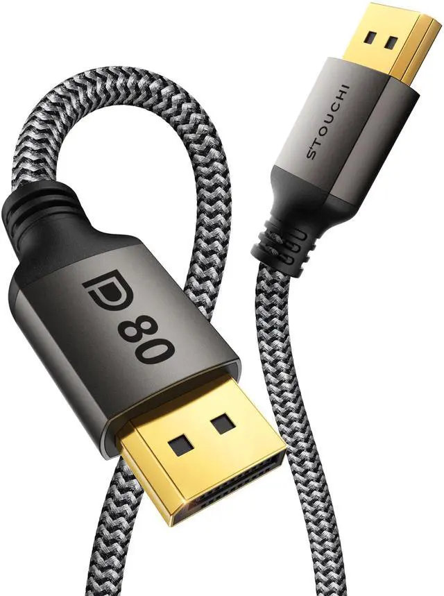 Main image of Stouchi Long DisplayPort 2.1 Cable 16.5FT, 80Gbps [16K@120Hz / 8K@240Hz / 4K@540Hz] HDR, HDCP, DSC 1.2a, FreeSync, G-Sync, Viper Weave DP Cable for Gaming Monitor, RTX 5090,RX 9070,RTX 6000 Ada