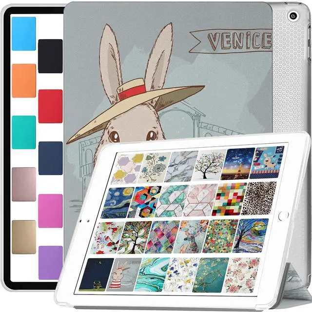 Main image of DuraSafe iPad Pro 9.7 inch 2016 Cover A1673 MLMP2LL/A MM172LL/A MLMN2LL/A MLMQ2LL/A A1674 A1675 MLMW2LL/A MM192LL/A MLMV2LL/A MLN02LL/A MLMY2LL/A MLPX2LL/A MLPY2LL/A MLN12LL/A MM1A2LL/A - Bunny Hat