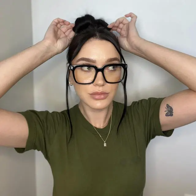 Alt view image 3 of 5 - VISOONE 2 Pack Rectangle TR90 Blue Light Blocking Glasses Computer Eyewear with Preppy Look for Women and Men Cougar