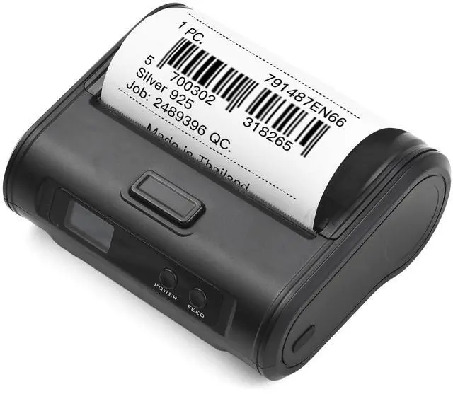 Main image of Walfront Thermal Receipt Printer 4in Wireless BT USB Connection POS Printer 70mm / s Fast Printing 203dpi Resolution for Retail Market Delivery Tickets
