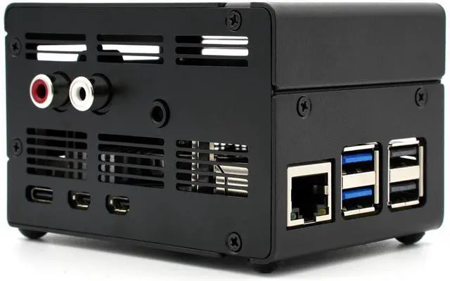 Main image of KKSB Case for Raspberry Pi 5 - Compatible with Pi DAC+ & Pro, Supports IQaudio DAC+