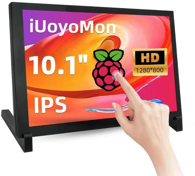 Main image of iUoyoMon 10.1 Inch Mini Monitor, 1280 X 800 Small HDMI Screen Display IPS LCD Display for PC Laptop Raspberry Pi Game Consoles