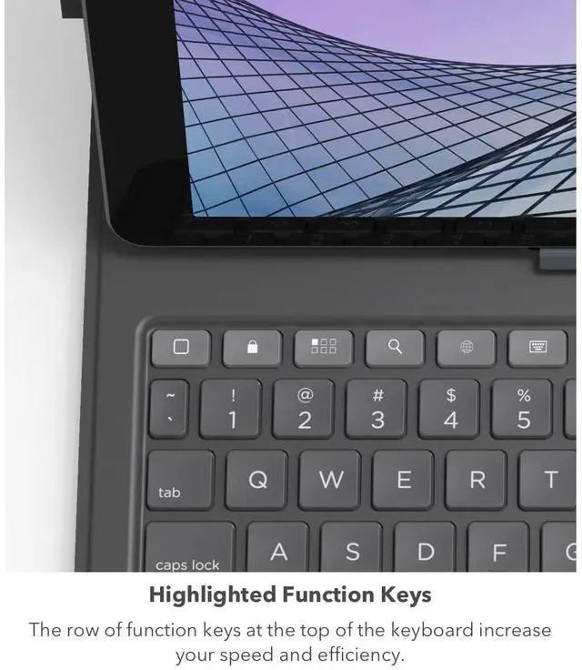 Alt view image 3 of 5 - ZAGG Messenger Folio 2 Tablet Keyboard & Case, Laptop-Style Keys, Built-in Stand for iPad 11" (A16) & 10.9-inch 10th GEN iPad