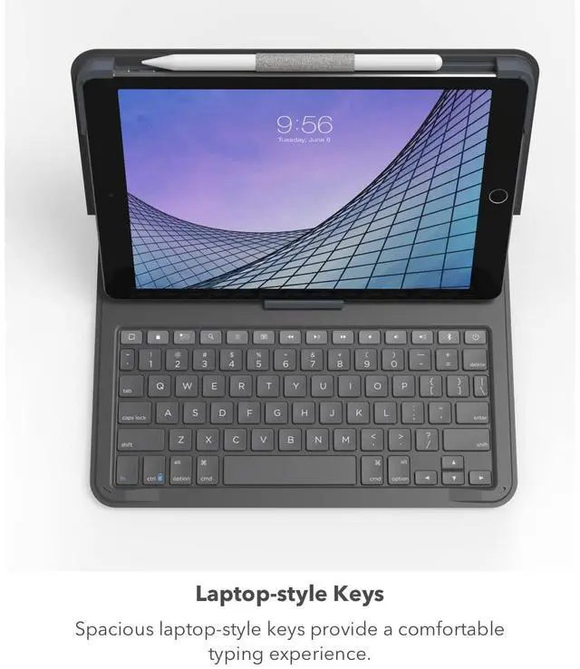 Alt view image 4 of 5 - ZAGG Messenger Folio 2 Tablet Keyboard & Case, Laptop-Style Keys, Built-in Stand for iPad 11" (A16) & 10.9-inch 10th GEN iPad