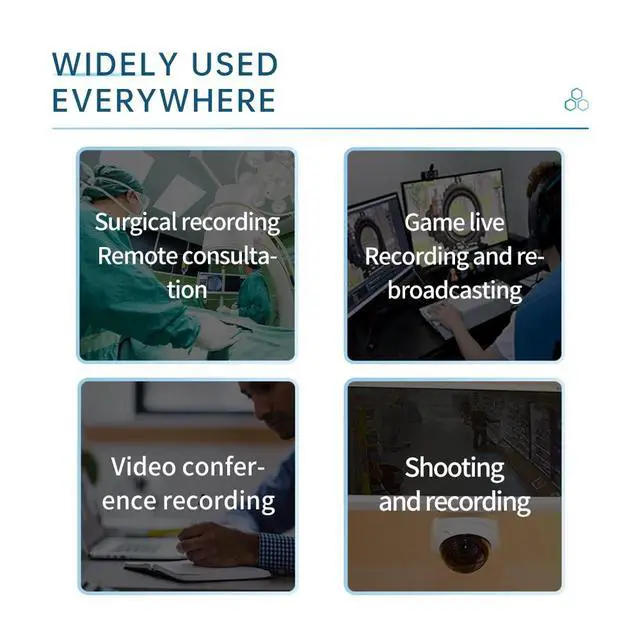 Alt view image 5 of 5 - UNISHEEN Quad HDMI PCIe Video Capture Card - Work in 4 Channels Simultaneously, Support Linux/Win11, Built-in Capture Card