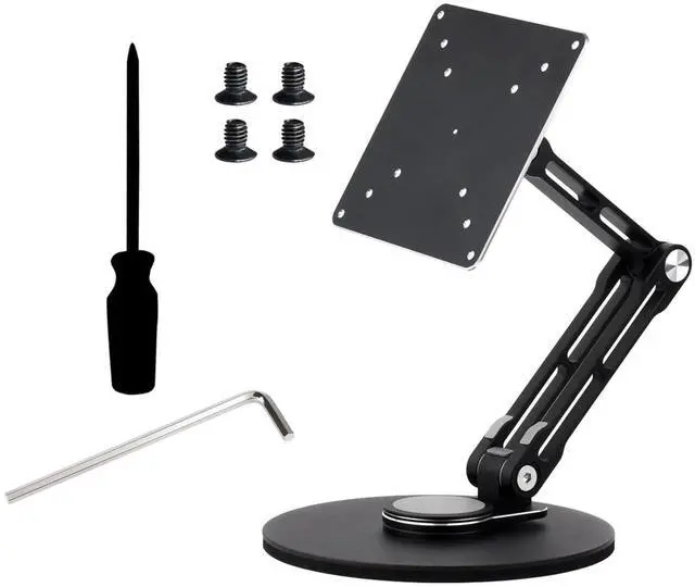 Main image of VESA Portable Monitor Stand, Compatible with Monitors Up to 19inch, Supports 50 x 50/75 x 75/100 x 100 (mm) VESA Mounting Holes, Supports Multi-Axis Rotation, Adjustable & Foldable