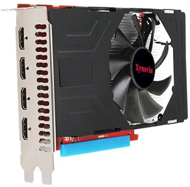 Main image of Xynsviu Radeon RX550 2G Graphics Card, with 4 HDMI Monitor Graphics Card,Computer PC GPU GDDR5 128 Bit DirectX 12 PCI Express X16 3.0, 4 Port Video Cards (AMD RX550 2G 4HDMI)