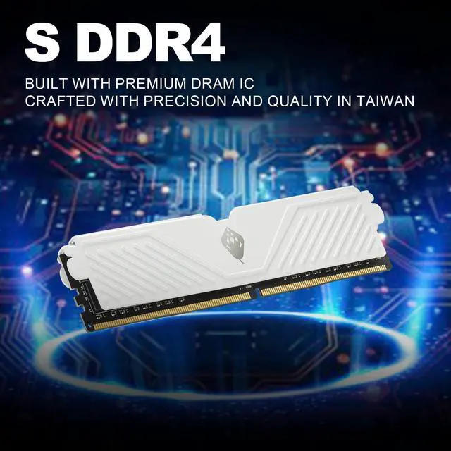 Alt view image 3 of 5 - ANACOMDA S DDR4 PC RAM with Heatsink 3200MHz(PC4 25600) CL16 16GB UDIMM 288-Pin Desktop Memory Model.