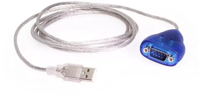 Alt view image 2 of 5 - USBGear® USB to RS232 Serial Adapter - 6ft USB to DB9 Cable with Status LEDs, FTDI Chip, Cross-Platform Compatible