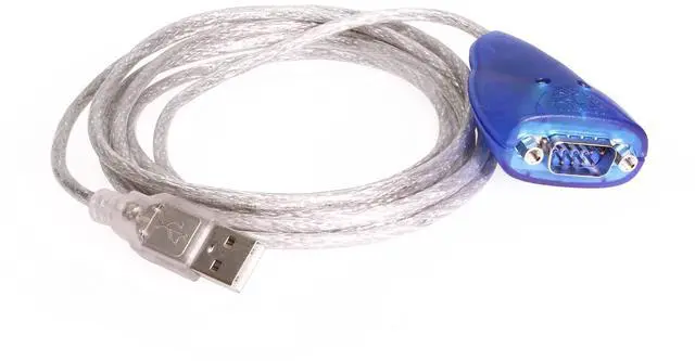 Alt view image 3 of 5 - USBGear® USB to RS232 Serial Adapter - 6ft USB to DB9 Cable with Status LEDs, FTDI Chip, Cross-Platform Compatible