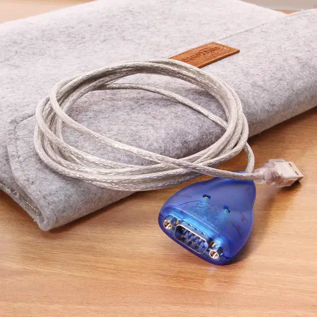 Alt view image 4 of 5 - USBGear® USB to RS232 Serial Adapter - 6ft USB to DB9 Cable with Status LEDs, FTDI Chip, Cross-Platform Compatible