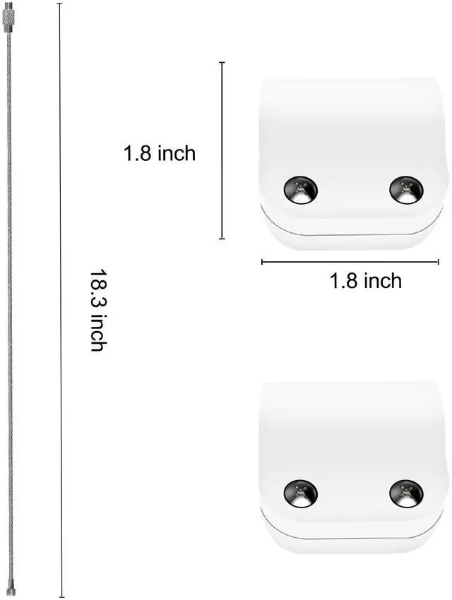 Alt view image 3 of 5 - Pomreck Security Clamp for Universal HDMI Adapter Ring, Cable Adapter Tether for Computer VGA,HDMI,Displayport,Mini DP Dongle for Conference Room Teaching Accessories White