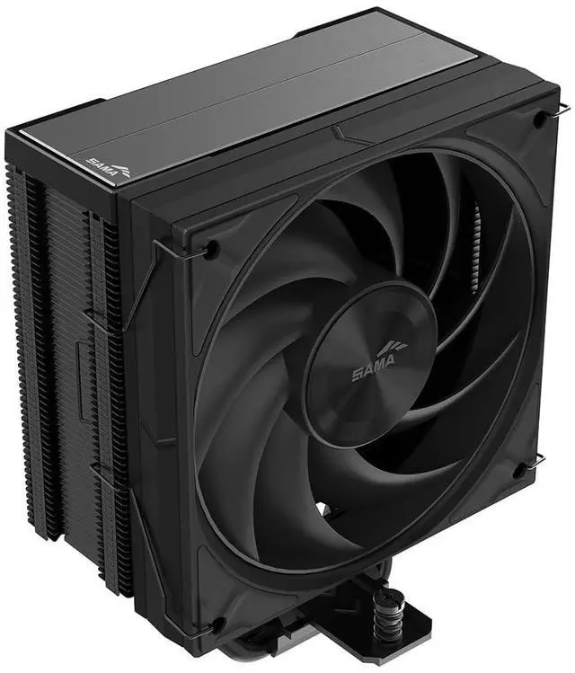 Main image of SAMA A40 CPU Air Cooler  Single Tower, 1x Quiet Guide Ring Fan, Copper Base, Hybrid Fin Design, Low Profile for RAM Clearance, Intel LGA 1700/1200/115X & AMD AM4/AM5 Compatible  Black
