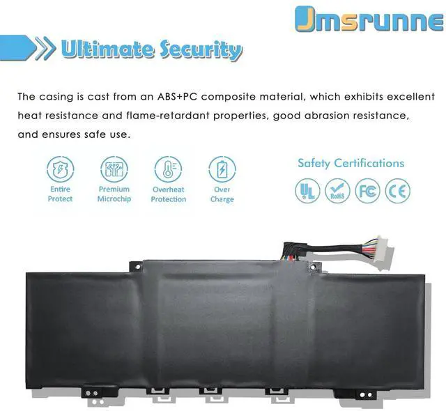 Alt view image 4 of 5 - PC03XL M24648-005 Battery for HP Pavilion x360 Convertible 14-dy Pavilion Aero 13-be Pavilion x360 14 15 14-DY 14-dw 14-CD 14-BA 15-er Series Notebook HSTNN-OB1W M24421-271 M24421-AC1 PC03043XL