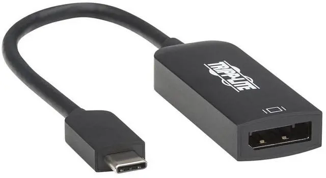 Main image of Tripp Lite USB-C to DisplayPort Adapter Cable, Thunderbolt 3 Compatible Cable Adapter USB C to DP (M/F), DisplayPort DP 1.4, 8K UHD, HDR, 6 in. (U444-06N-DP8B)