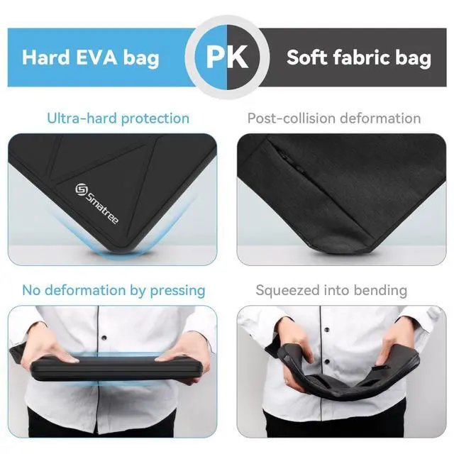 Alt view image 4 of 5 - Smatree Hard EVA Protective Sleeve Case Compatible for 15.6 inch Dell Latitude 3550/3540 Laptop, 15.6 inch Dell Carry Travel Case Waterproof Sleeve (X8278T)