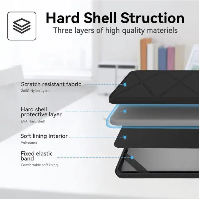 Alt view image 5 of 5 - Smatree Hard EVA Protective Sleeve Case Compatible for 15.6 inch Dell Latitude 3550/3540 Laptop, 15.6 inch Dell Carry Travel Case Waterproof Sleeve (X8278T)