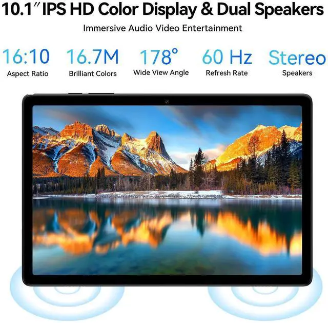 Alt view image 4 of 5 - Android Tablet 10 inch, Android 15 Tablet with Keyboard, Mouse, 4G LTE Cellular, IPS Display, MediaTek Octa Core Processor, 12GB+64GB, 2TB Expandable,5G Wi-Fi, GPS, 2-in-1 Tablets with Case