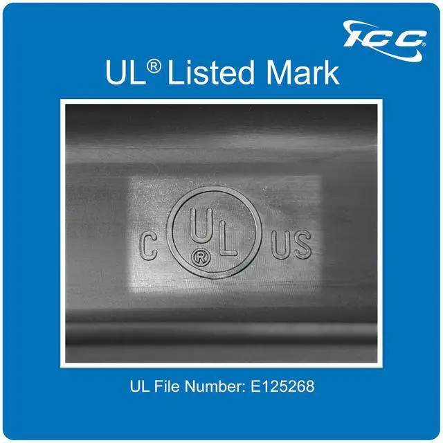 Alt view image 2 of 5 - ICC 2U Ring Cable Manager Panel with Cover, Plastic with Metal Back Frame, 4" D-Rings, Horizontal Cable Management, Rackmount for 19 Network Racks, Black, Single Pack