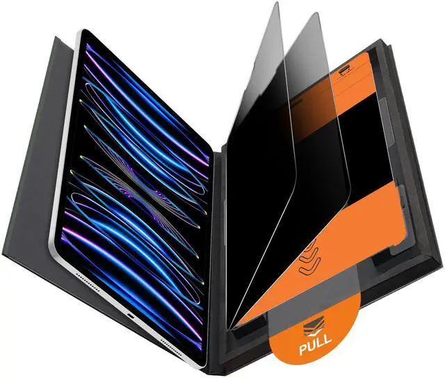 Main image of OMOTON 2 Pack Privacy Screen Protector for iPad Pro 11 Inch 2022/2021/2020/2018 iPad Air 5th 4th Generation Air 5/4 10.9 Inch 2022/2020, Anti-Spy Tempered Glass with Installation Tray, Case Friendly