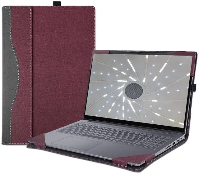 Main image of LIMIYUE Laptop Cover Case for HP OmniBook X Flip 16 inch NGAI 16-as 16-ar & for OmniBook7 Flip 16-au Sleeve,PU Leather Protective Shell Detachable Notebook PC Bag Accessories (Burgundy)