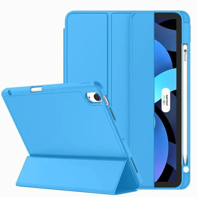Main image of ZryXal iPad Air 11 Inch Case M3 2025 / M2 2024, iPad Air Case 5th Generation/4th Generation 2022/2020 10.9 Inch [Support Touch ID and Auto Wake/Sleep](Ocean Blue)
