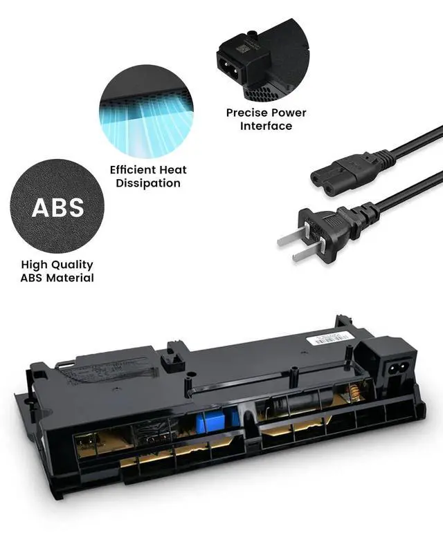 Alt view image 4 of 5 - LHM for PS4 Pro Power Supply Replacement ADP-300FR CUH-72xx Series Compatible with Power Cord