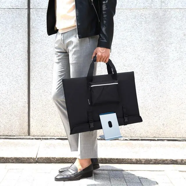 Alt view image 2 of 5 - KISLANE Travel Carrying Case for 24'' iMac Desktop Computer, Protective Storage Bag for iMac Monitor Dust Cover with Carry Handle for 24 inch iMac Screen and Accessories (Black)